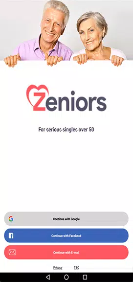 Zeniors - Meet Mature Singles Zrzut ekranu 0