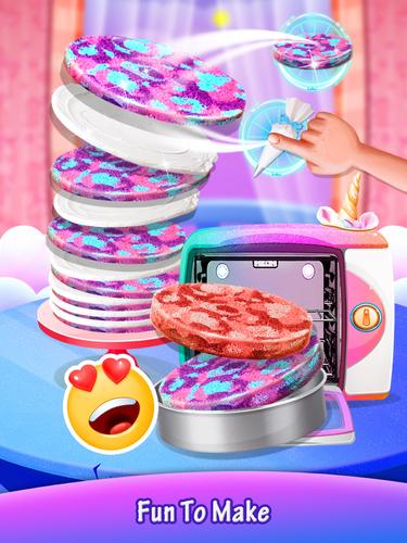 Galaxy Unicorn Cake Tangkapan skrin 1
