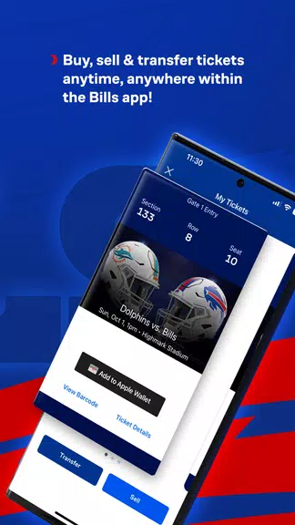 Buffalo Bills Mobile Capture d'écran 3