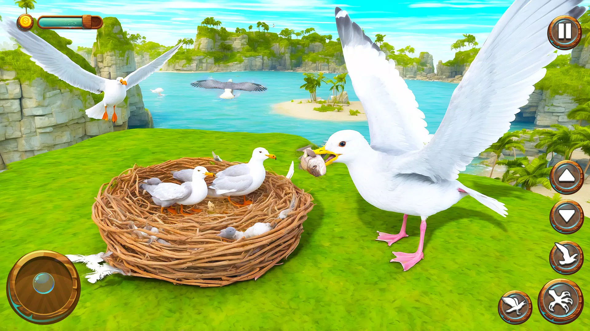 Seagull Bird Life Simulator Captura de tela 3