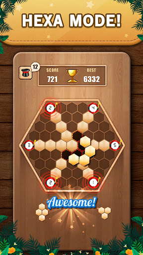 Wooden 100 Block Puzzle Game 스크린샷 1