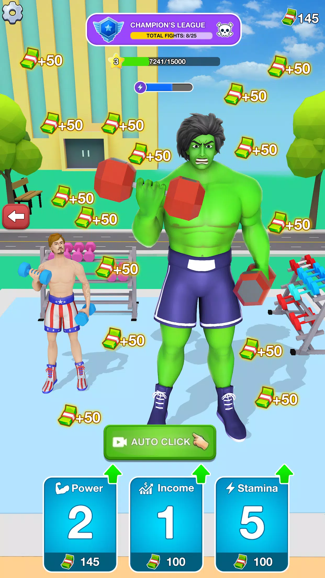 Gym Clicker Hero: Idle Muscles স্ক্রিনশট 0