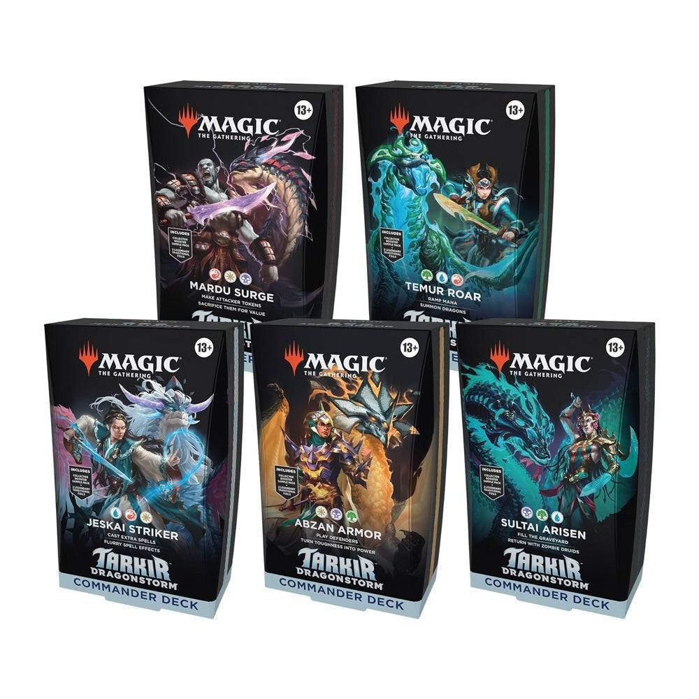 Magic: The Gathering Tarkir: Dragonstorm - Bundle Deck Commander - Termasuk semua 5 dek