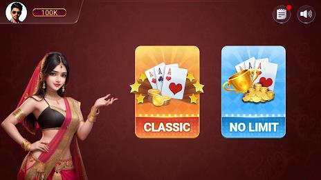 Teen Patti Card Game Schermafbeelding 0