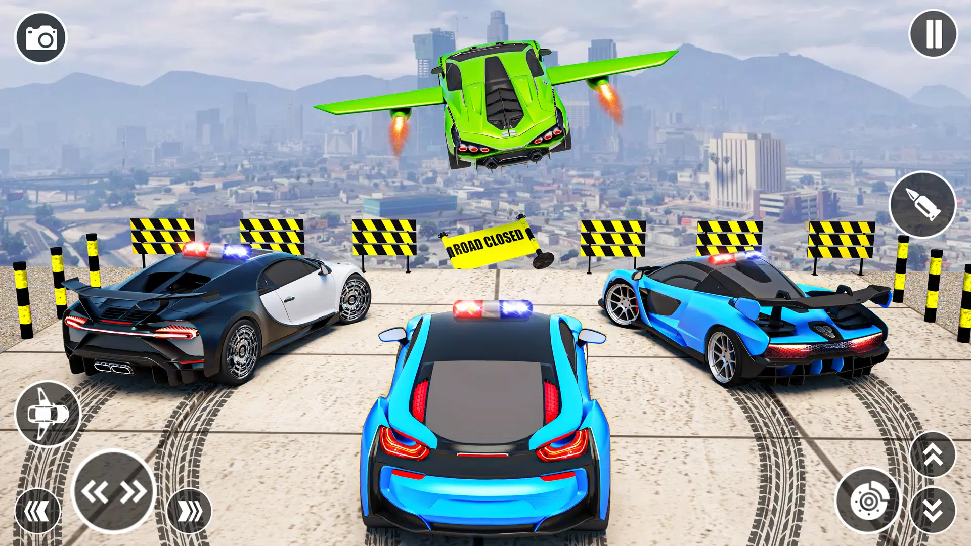 Flying Car Robot Shooting Game ภาพหน้าจอ 1