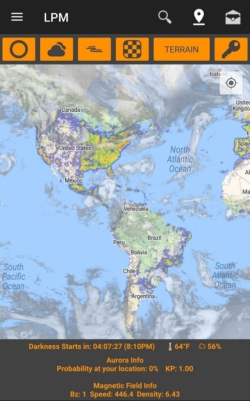 Light Pollution Map - Dark Sky スクリーンショット 2