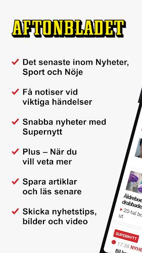 Aftonbladet Nyheter Zrzut ekranu 0