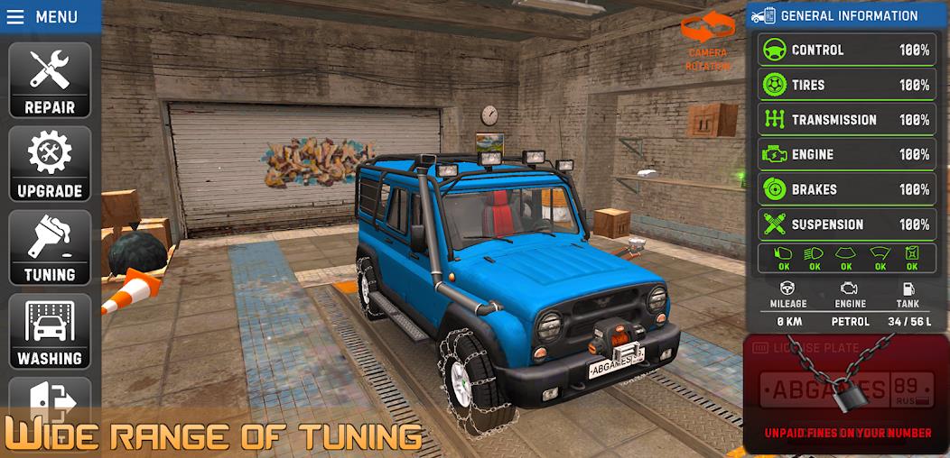 Russian Car Driver UAZ HUNTER Mod Zrzut ekranu 2