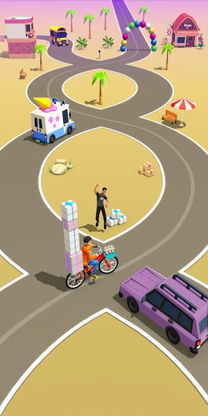 Paperboy Ticket Delivery Game Zrzut ekranu 1