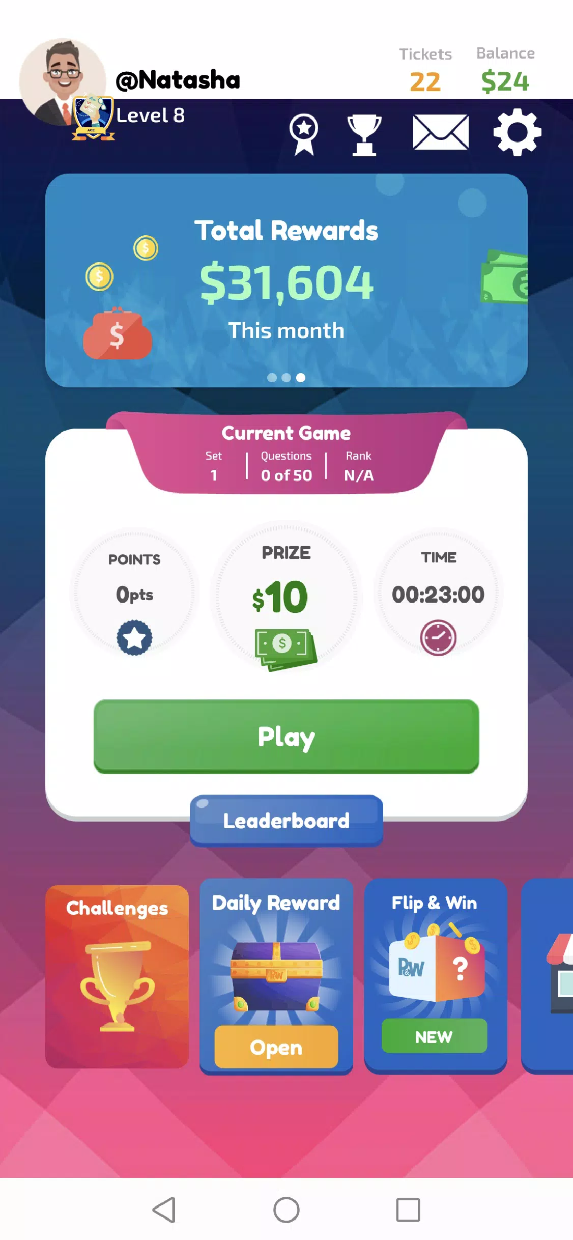 Schermata Play and Win 0