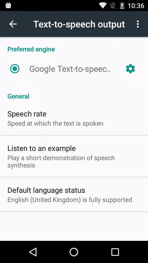 Speech Recognition & Synthesis Captura de tela 0