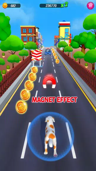 Pet Run Dog Runner Games Schermafbeelding 2