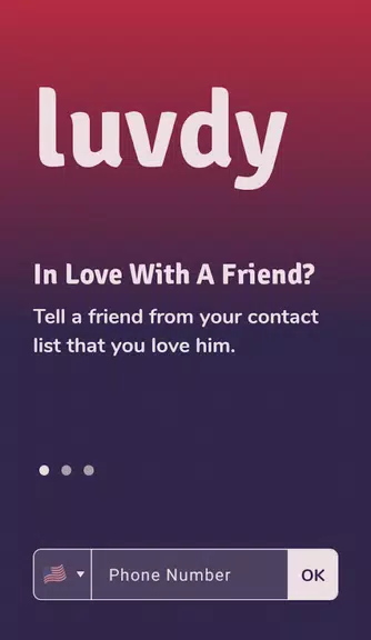 luvdy - Anonymous Dating Among Friends ภาพหน้าจอ 0