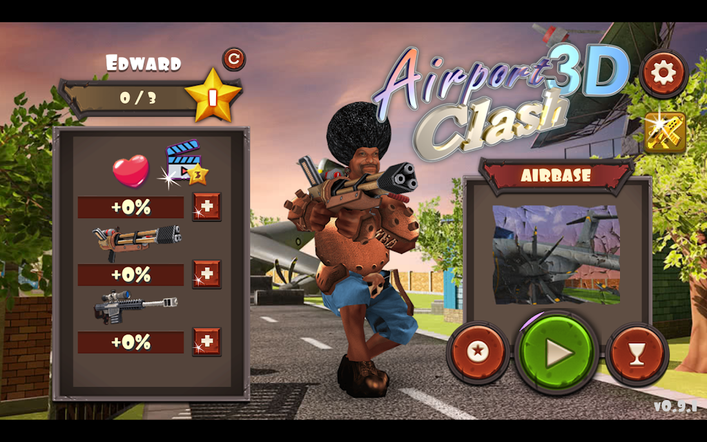 Airport Clash 3D - Minigun Sho स्क्रीनशॉट 0