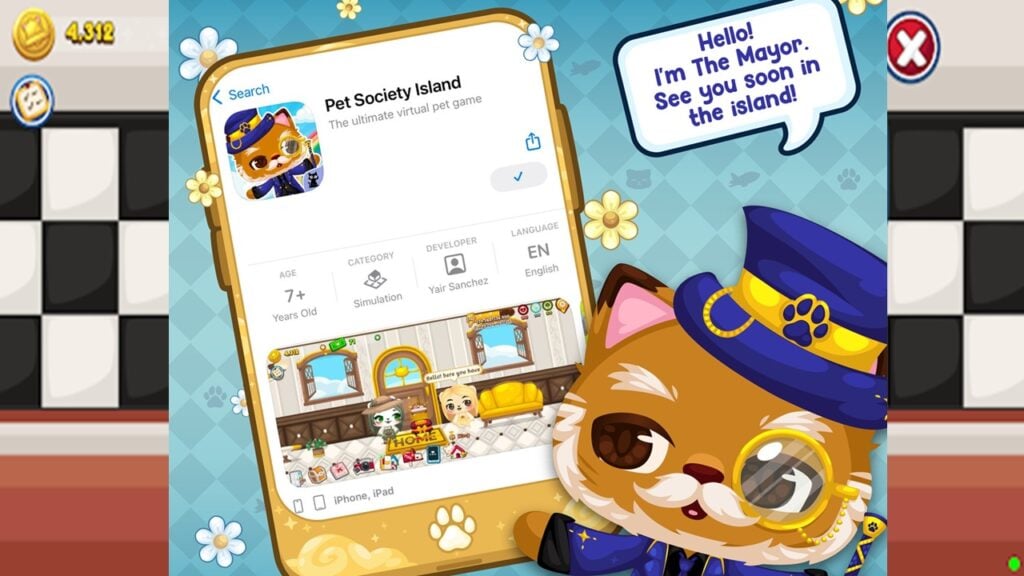 Pet Society Island é um novo jogo de animal de estimação virtual no Android