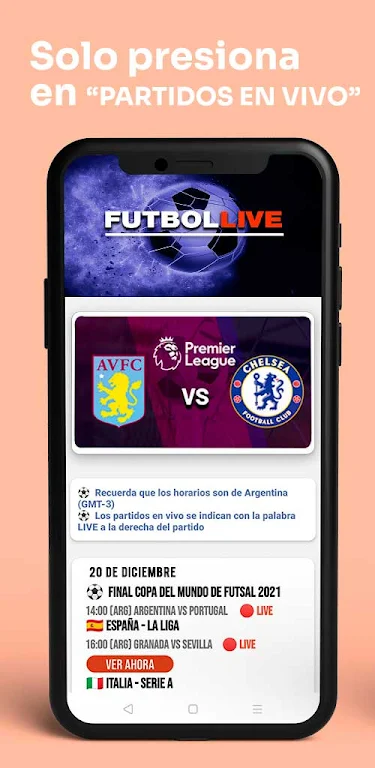 Schermata Futbol Live 3