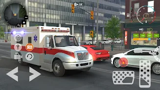 Ambulance Game Car Driving Sim Скриншот 0