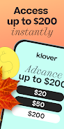 Klover - Instant Cash Advance Ekran Görüntüsü 0