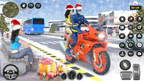 Superhero Bike Taxi: Bike Game Ekran Görüntüsü 3