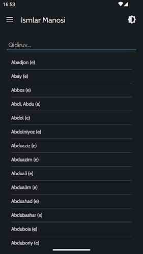 Ismlar manosi - O‘zbek スクリーンショット 3