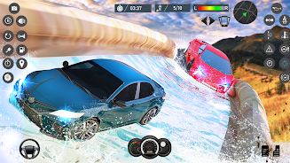 Water Slide Car Race games 스크린샷 0