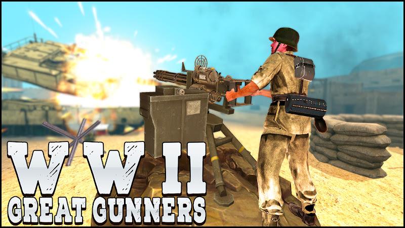 Gunner World War: WW2 Gun Game Скриншот 0