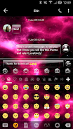 SMS Messages GlassNebula Theme স্ক্রিনশট 3