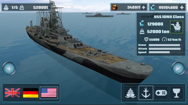 Warship War :Navy Fleet Combat Capture d'écran 0