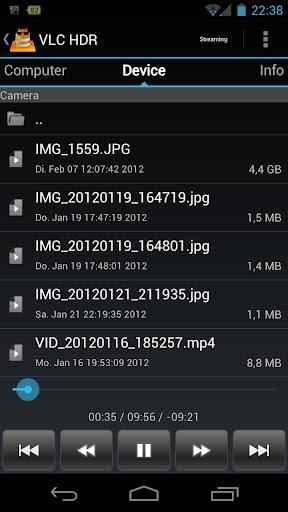 VLC HD Remote (+ Stream) স্ক্রিনশট 1