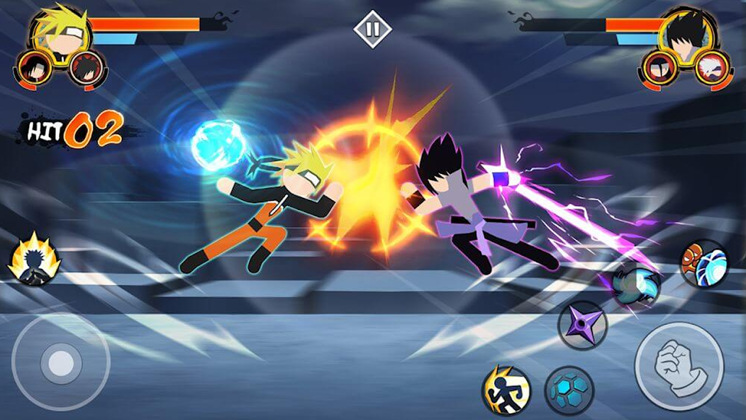 Stickman Ninja Fight 3v3 Mod Captura de pantalla 0