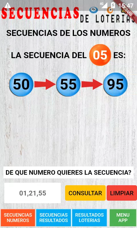 Secuencias de Loterias應用截圖第3張