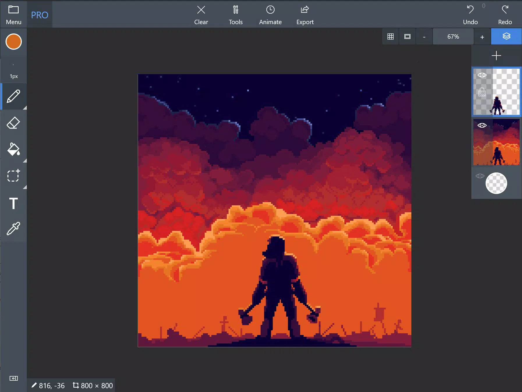 Pix2D - Pixel art studio Captura de pantalla 0