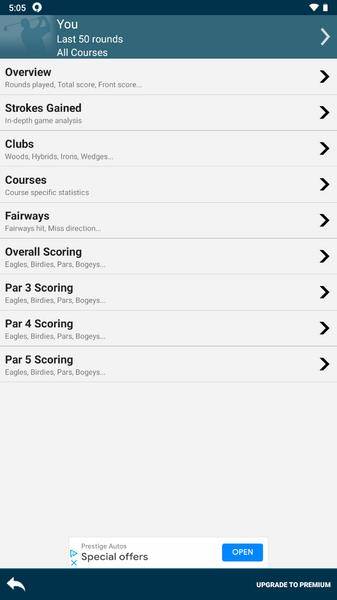 Golf Pad: Golf GPS & Scorecard Zrzut ekranu 1