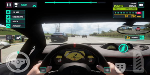 Highway Traffic Car Simulator Tangkapan skrin 1