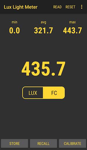 Lux Light Meter Pro Tangkapan skrin 3