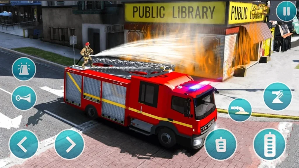 Emergency Police Fire Truck 3d ဖန်သားပြင်ဓာတ်ပုံ 0