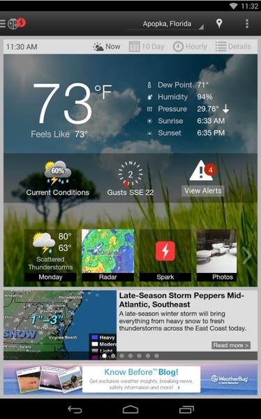 WeatherBug Screenshot 2