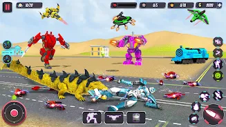 Animal Crocodile Robot Games Tangkapan skrin 3