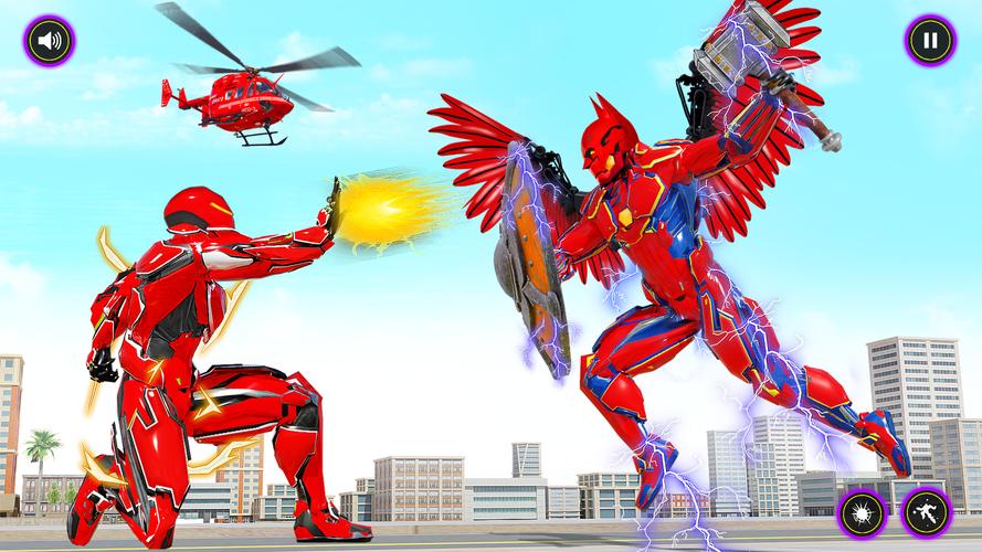 Flying Pigeon Robot Car Game 스크린샷 1