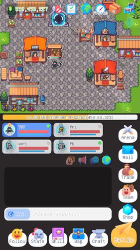 TinyWorld-Idle mmorpg 스크린샷 1