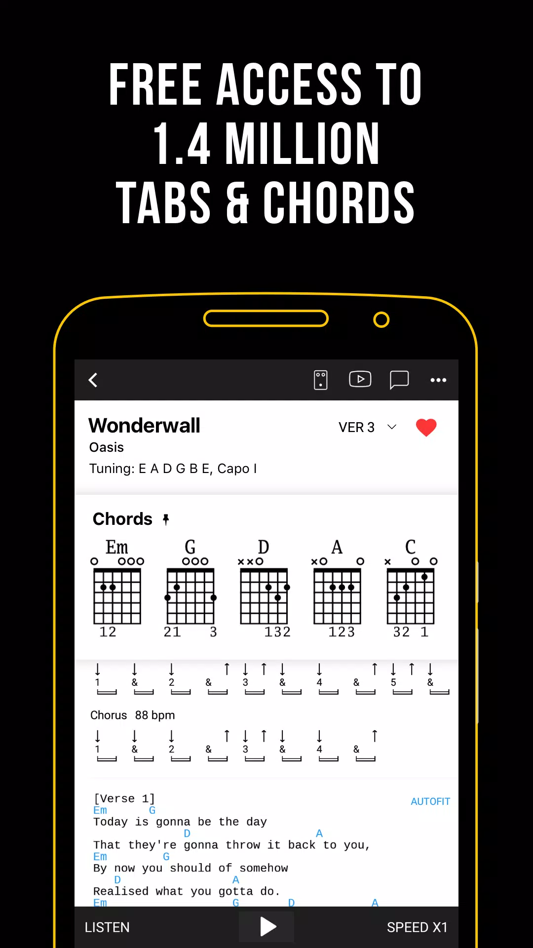 Ultimate Guitar: Tabs & Chords Ekran Görüntüsü 0