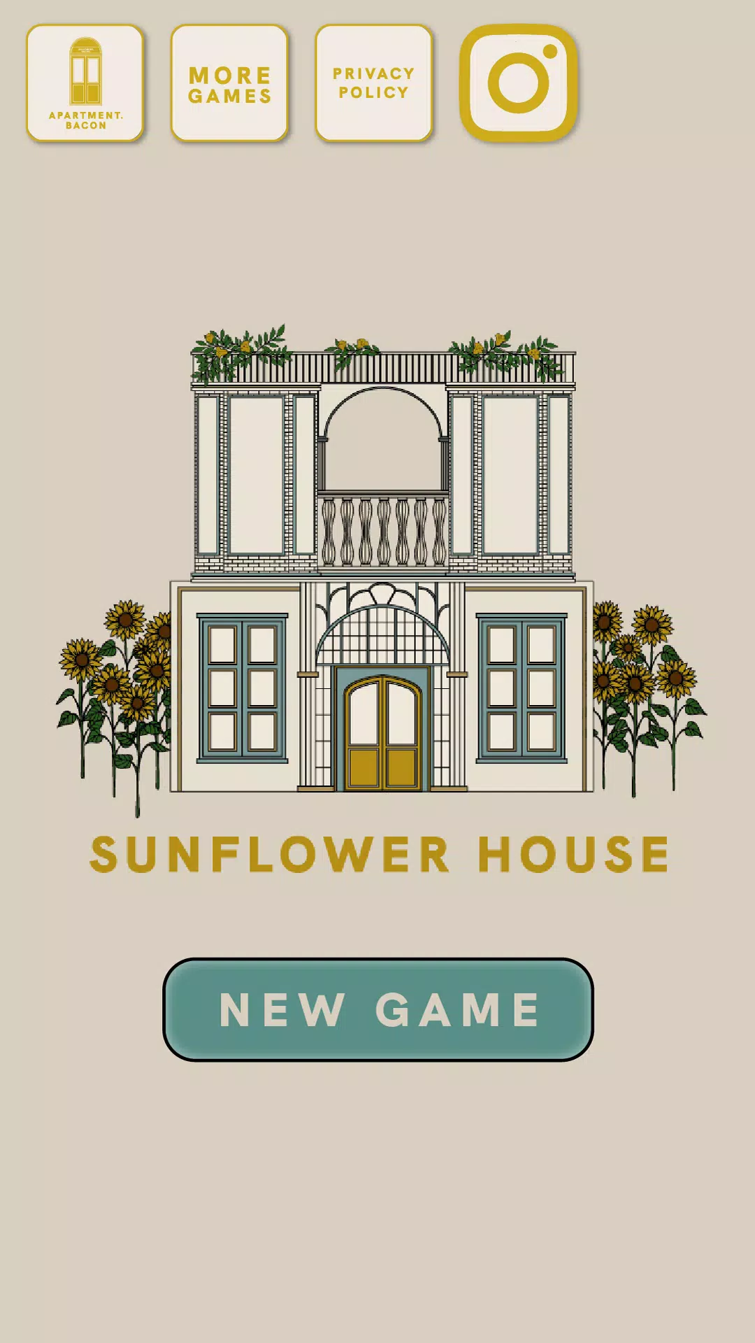 SUNFLOWER HOUSE : ROOM ESCAPE Captura de pantalla 0