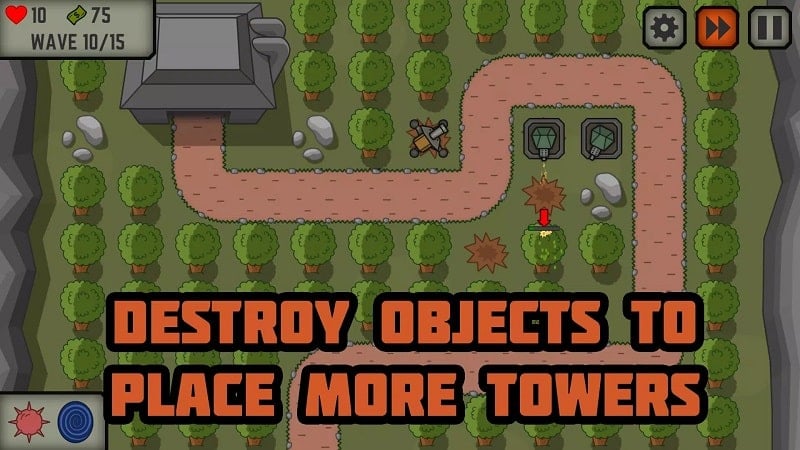 Schermata Tactical War: Tower Defense 2