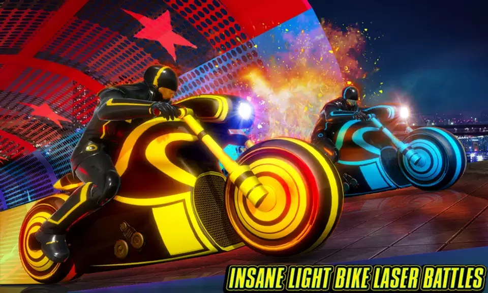 Light Bike Stunt Racing Game應用截圖第0張