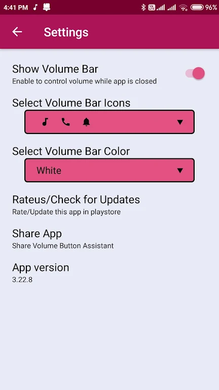 Volume Button Assistant ဖန်သားပြင်ဓာတ်ပုံ 3