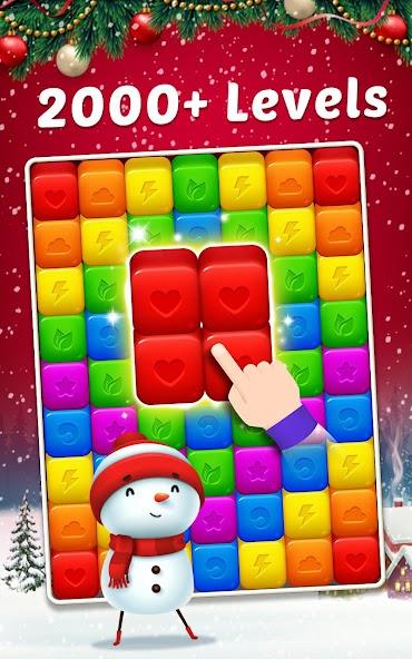 Toy Cubes Pop - Match 3 Game Mod 스크린샷 0