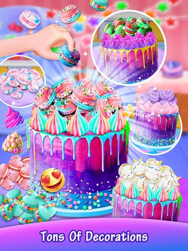Galaxy Unicorn Cake Tangkapan skrin 2