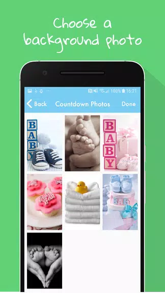 Baby Countdown Widget Capture d'écran 2