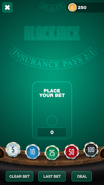 BlackJack TwentyOne Screenshot 2