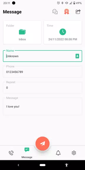 Fake Call and Sms Zrzut ekranu 1